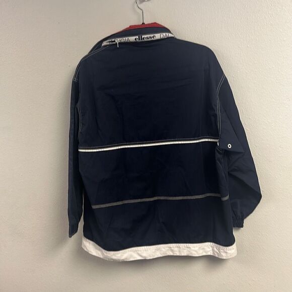 Vintage 90s Ellesse Perugia Italia Men's Navy Blue & Red Windbreaker Size S - Picture 8 of 11